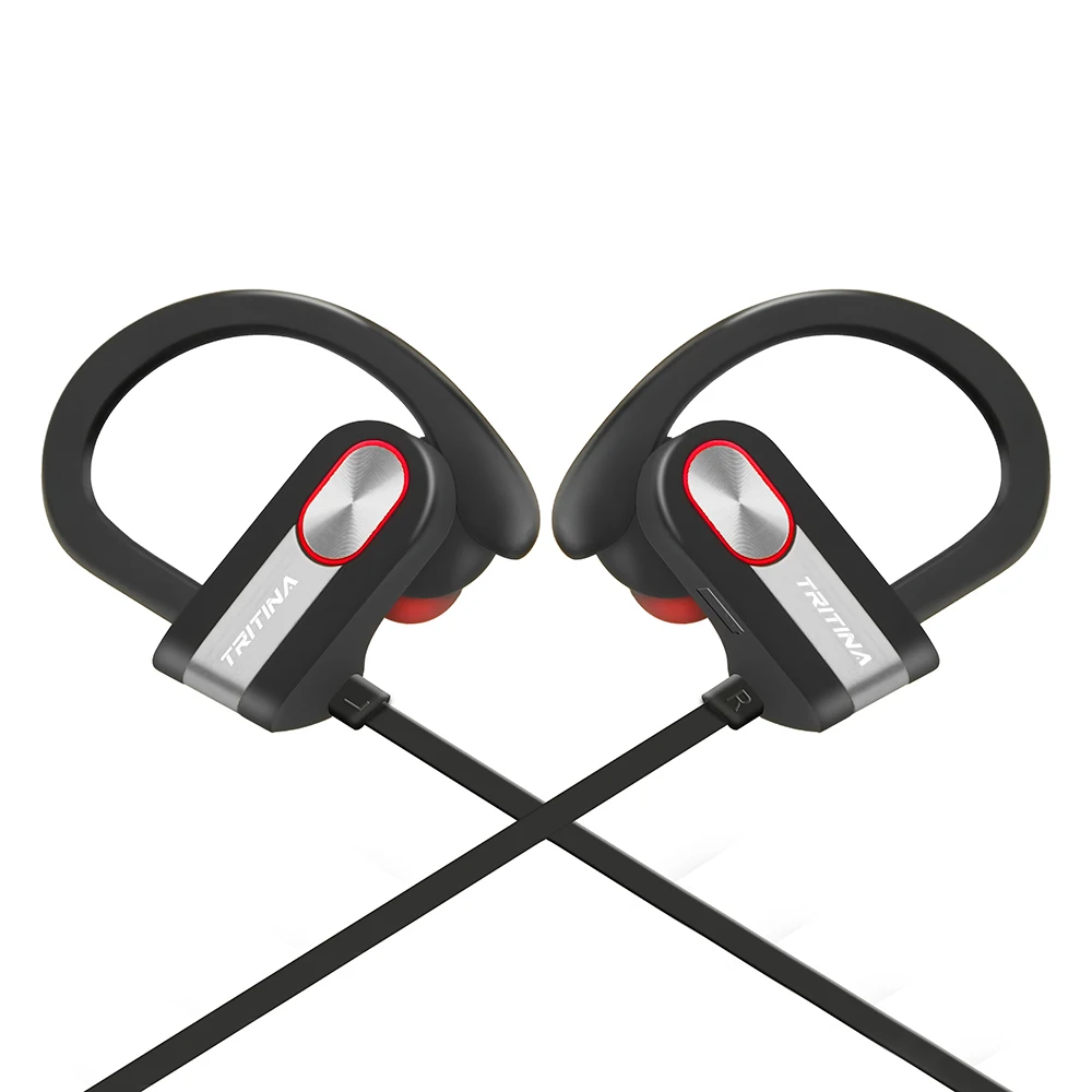 Tritina спортивные Bluetooth наушники Встроенный микрофон стерео звук форма кончиков