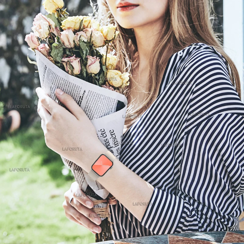44 мм ремешок для Apple Watch Series 5 силиконовые iWatch ремешки 40 42 браслет резиновый часов