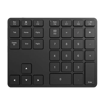 

Numeric Keypad Aluminum Alloy 35 Keys Wireless Bluetooth USB Rechargeable Home Office Digital Silent Ergonomic Ultra Slim