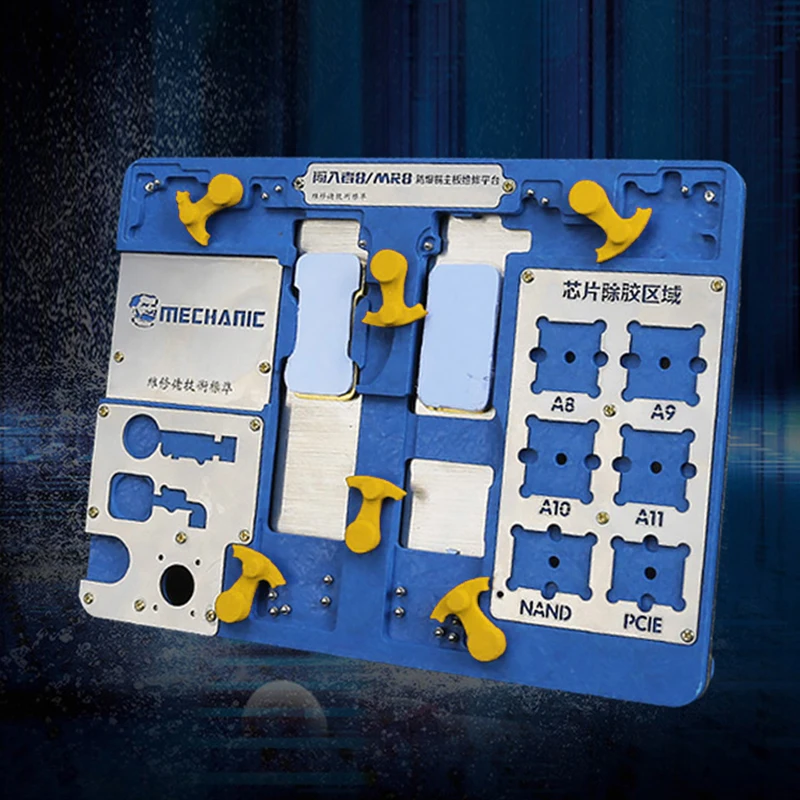 MECHANIC intruder 8(MR8) iPhone Motherboard planting tin platform A8 A9 A10 A11 removal glue 6-8 generation fingerprint repair