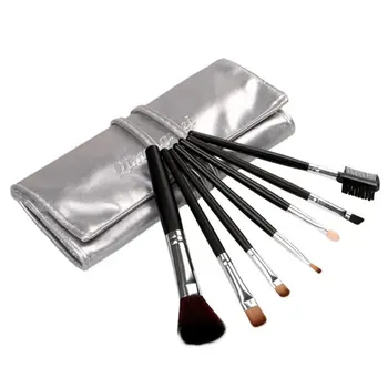 

7pcs Makeup Brushes Comsmetic Case Kit Foundation Powder Eyeshadow