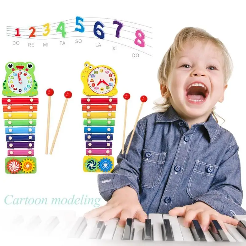 Красочные детские музыкальные инструменты для развития детей, Развивающие деревянные игрушки, необходимые забавные игрушки