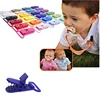 100 Pcs 20 Color Mixed Hot D Shape 25mm Plastic Baby Pacifier Clip Holder Newborn Baby Dummy Soother Bib Toy Chain Gift 5
