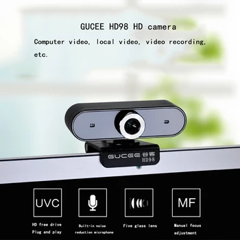 

GUCEE HD98 USB PC Camera 640X480 Video Record HD Calling Webcam Web Camera With Microphone For Computer Laptop Skype MSN