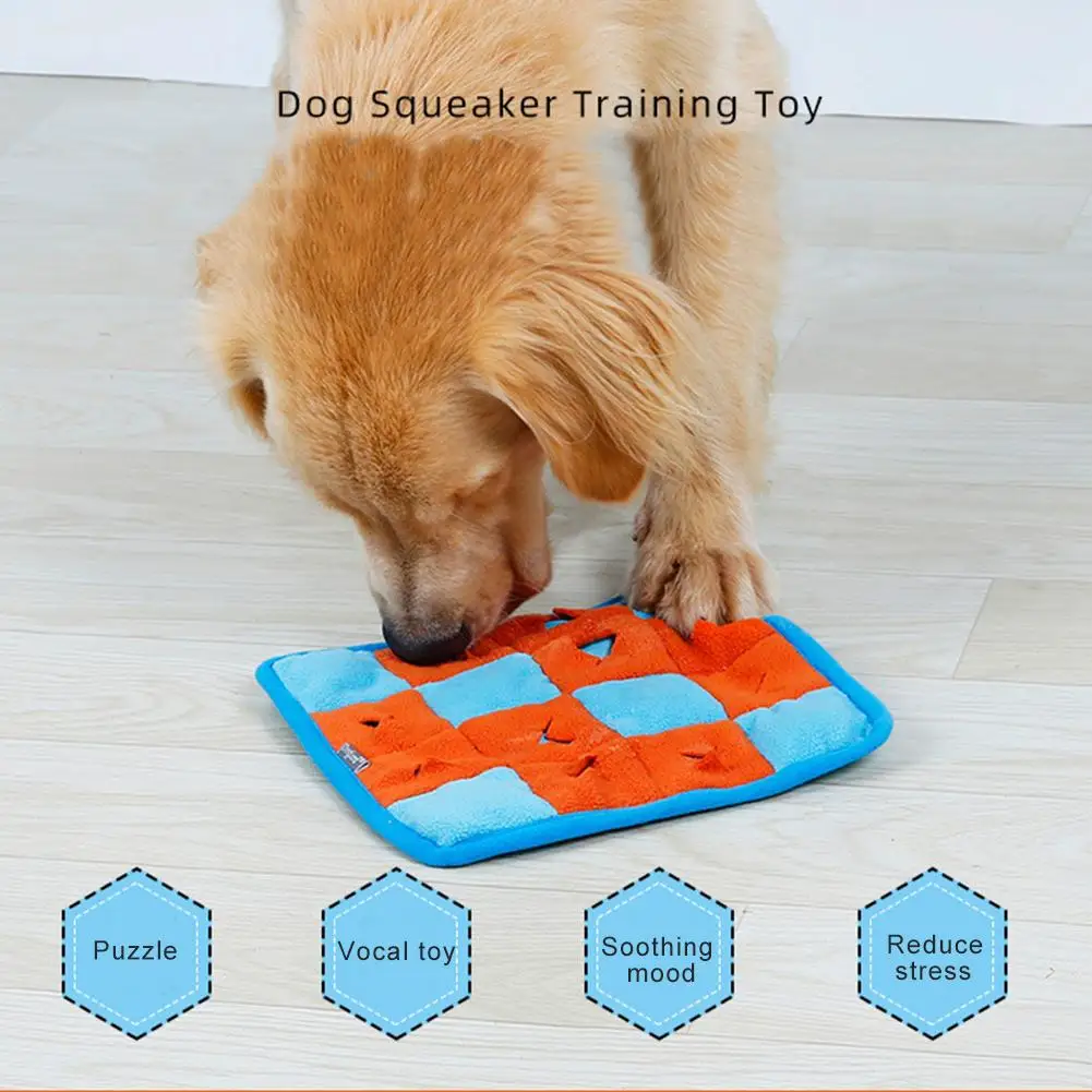 Pet Dog Snuffle Mat Pet Sniffing Training Blanket Detachable Fleece Pads Dog  Mat Relieve Stress Nosework Puzzle Toy Pet Nose Pad