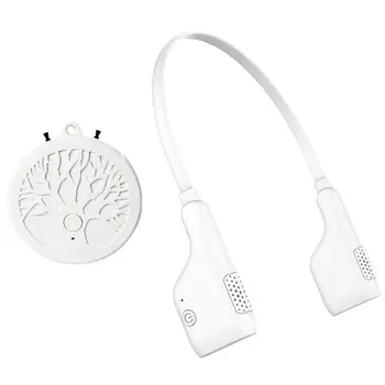 

2x Air Purifier Portable Negative Ion Air Purifier Mini Portable Hanging Neck Purifier Necklace,White