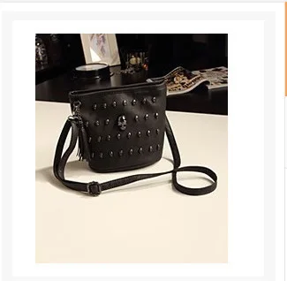 

Korean-style 2016 Summer New Style Retro WOMEN'S Bag with Diamond Skull Fashion Cool Shoulder Cross-body Hand Candy-Colored 3698