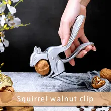 Longa em forma de esquilo nutcracker walnut cracker alicate porca clipes para pecans avelã amêndoas nozes brasil nozes ferramentas