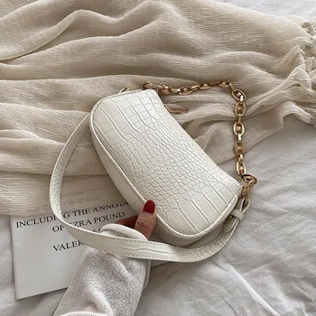 

Small Stone Pattern PU Leather Crossbody Bags for Women 2020 Shoulder Messenger Bag Female Travel Chain Handbags and Purses