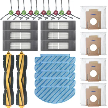 

27Pcs/Set Side Brushes Mop Cloths For ECOVACS T8/T8AIVI/DX93/DDX96 Vacuum Cleaner Accessories New