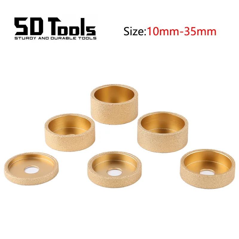 

Bore 20mm Dia 75mm Vacuum Brazed Diamond Profile Grinding Wheel Straight Flat Edge Diamond Disc Abrasive Grinding Wheel Tool Set