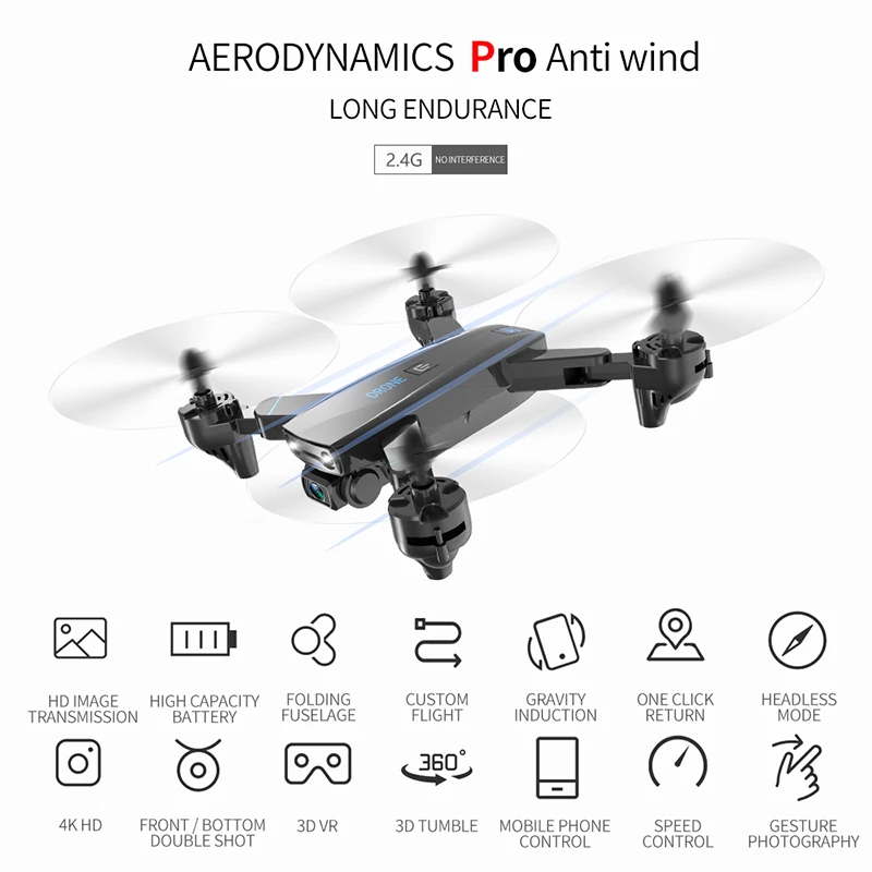 US $27.22 S173 Mini Drone With Dual Camera 4K HD Professional Wide Angle Selfie WIFI FPV VS RC Quadcopter Dron