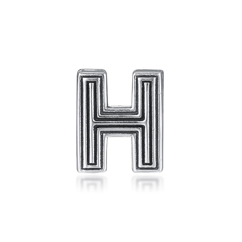 

Reflexions Letter H Clip Beads 925 Sterling Silver Charm Fits Europe Bracelets Charms Silver 925 Original Jewelry Making