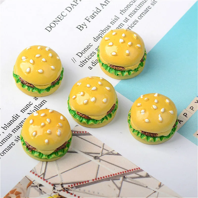 5pcs Миниатюрная мини-кукла гамбургер, 5 шт., ролевые игры, кухня, еда для Blyth куклы-Барби, кукольная Миниатюрная игрушка - Цвет: 5pcs