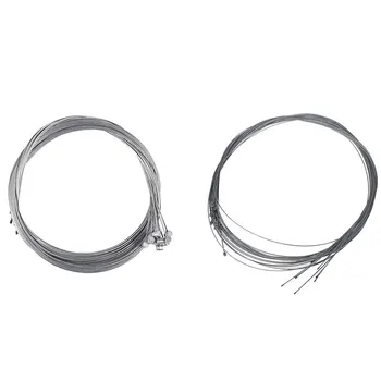 

10Pcs 1.75M Bike Cycling MTB Brake Inner Wire Cable & 10 Pcs Shifter Shift Cable Bowden Bike Racer 190cmx1.2mm Silver
