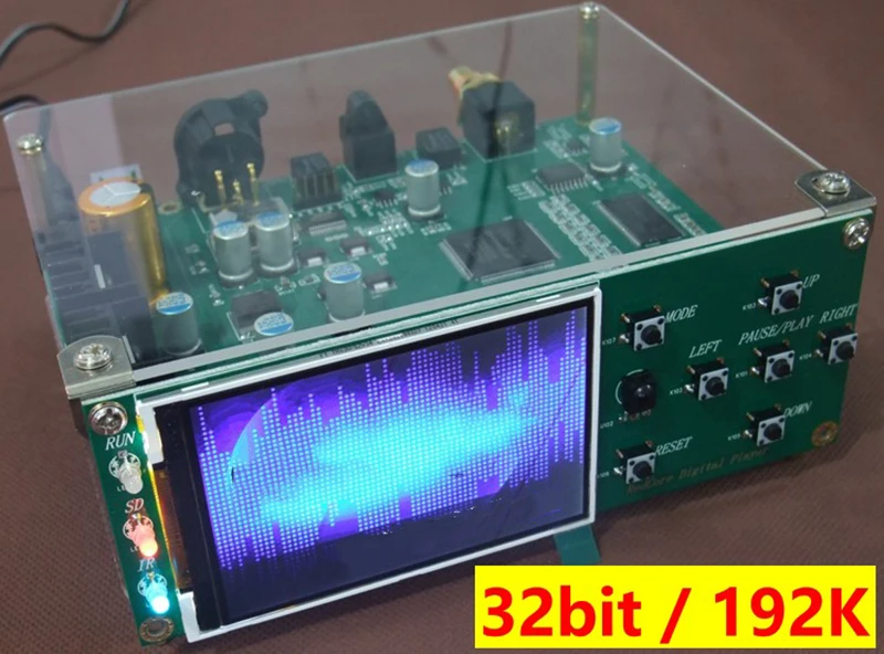 HIFI аудио Цифровая Линейная лента DLT FPGA без потерь цифровой проигрыватель плеер SD карта ape flac WAV 192K 32bit T0963