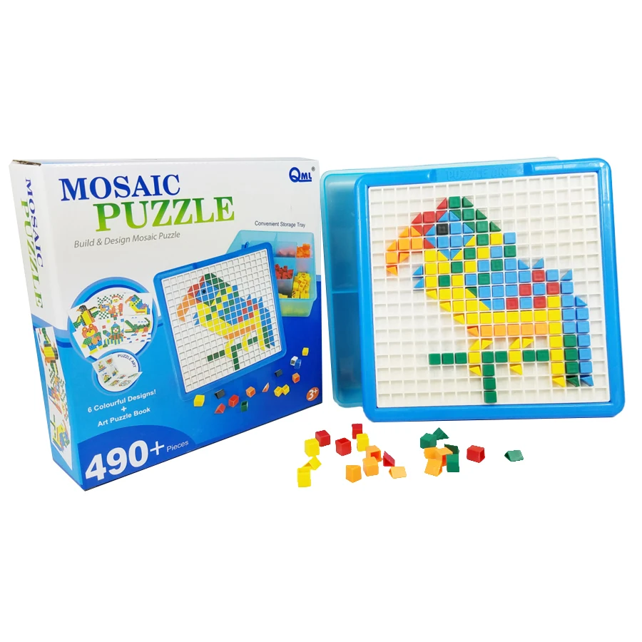 Mosaic Puzzle Pegboard Jigsaw Peg Puzzle Building Kits Game For Kids
