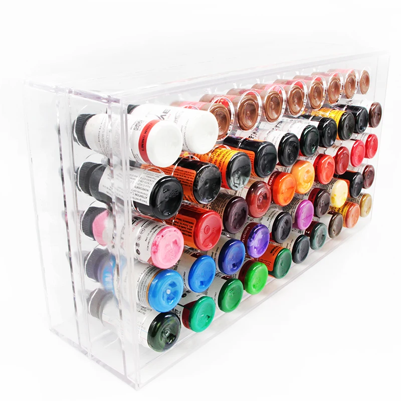 Professional Tattoo Inks Holder and Display Fix on The Wall Or Table for Ink Box 50pcs 1oz Pigments Collector