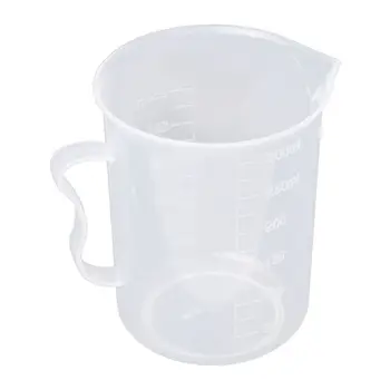 

Measuring Jug 250mL Graduated Beaker Clear White Plastic Cup