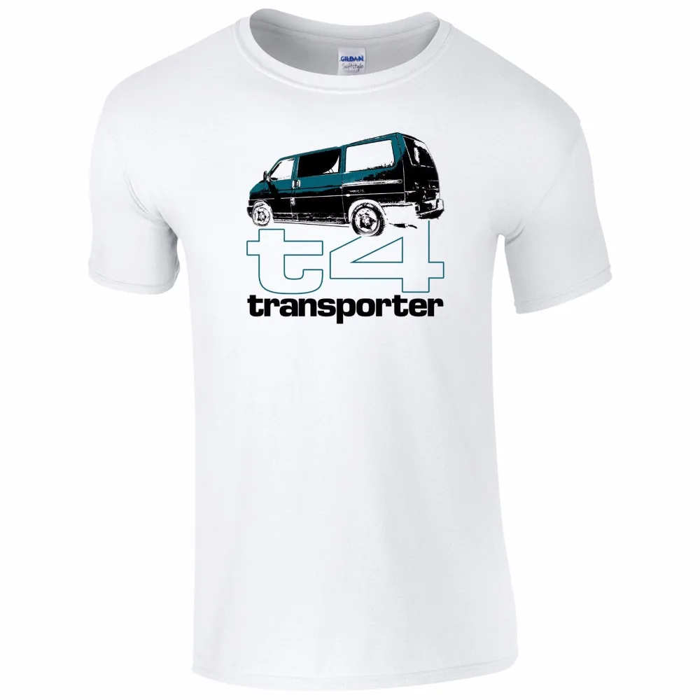 Мужская футболка с забавным принтом T4 Transporter Повседневная летняя короткими