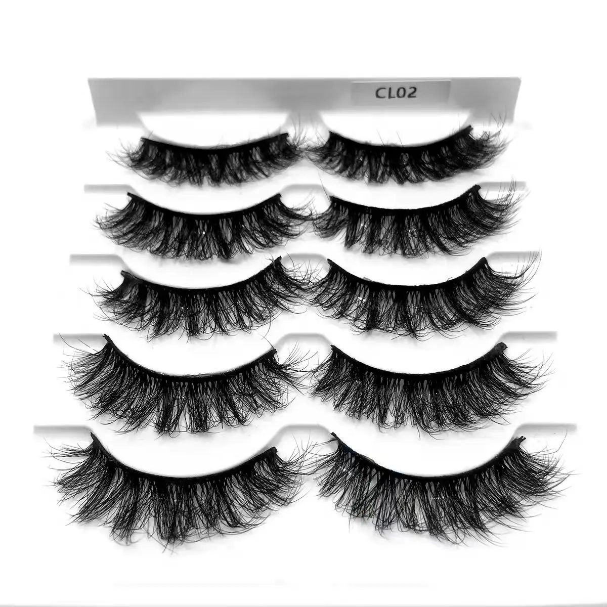 LTWEGO 5 pairs natural long false eyelashes soft fluffy 3d mink lashes handmade faux cils reusable cilios makeup eye lash