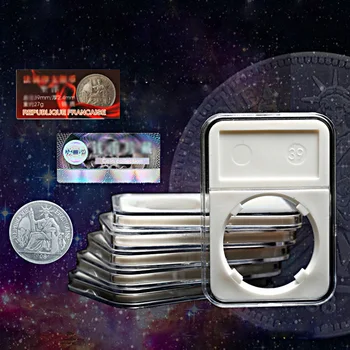 

4pcs 39mm Professional Coin Collection Slab Display Storage Case Box Holder Silver Dollar Collection Box, Protection Box, Identi