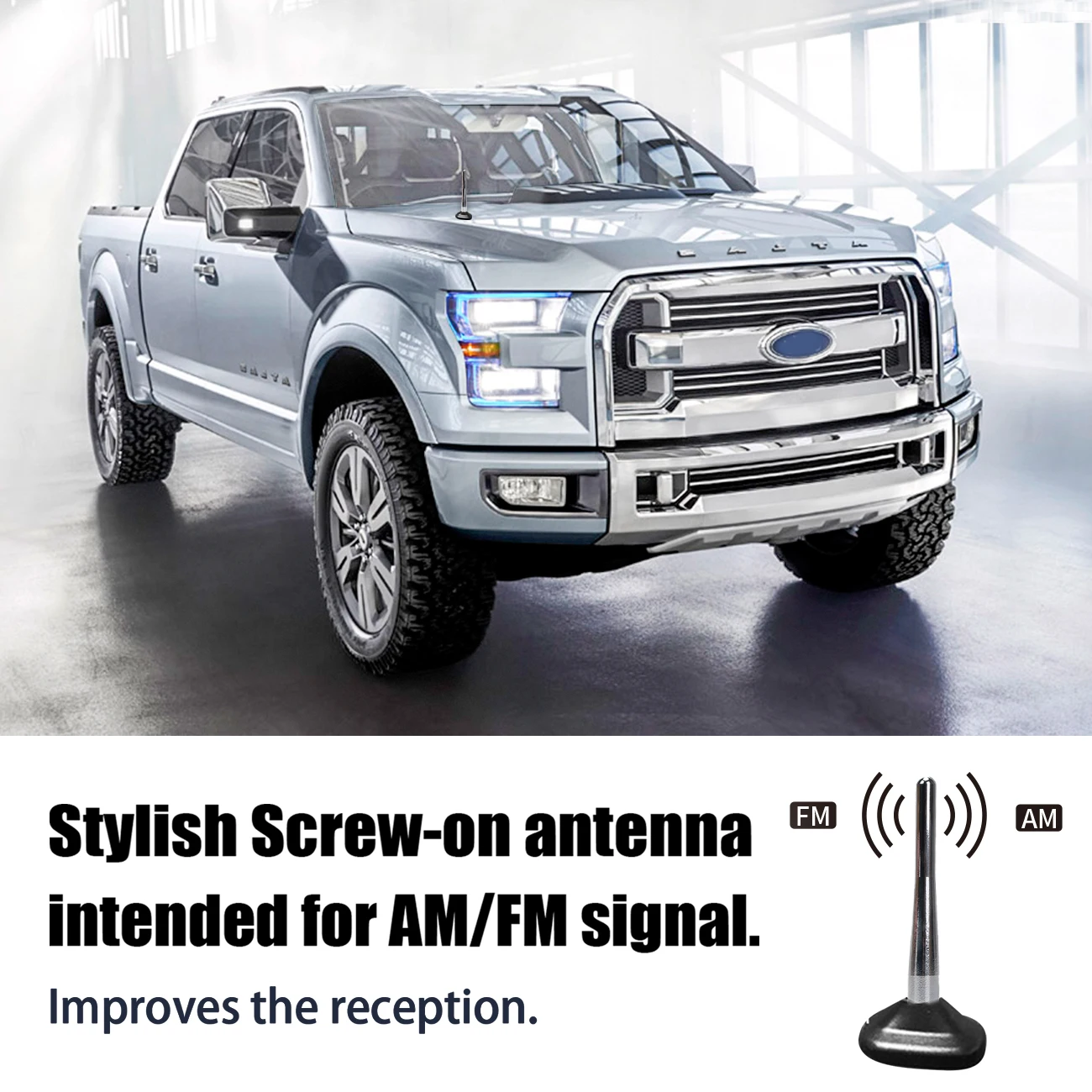 " Короткий Металлический радио антенна мачта для Ford F150 F-150 грузовик автомобиль AM FM XM сигнал приема антенна усилитель стержня Booster 2009