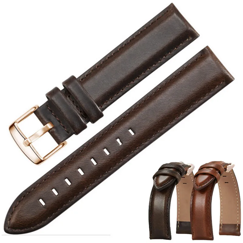 

Handmade Genuine Leather Handmade Watchband 18mm 20mm 22mm for DW Diesel Fossil Timex Watch Band Wrist Strap Belt Band
