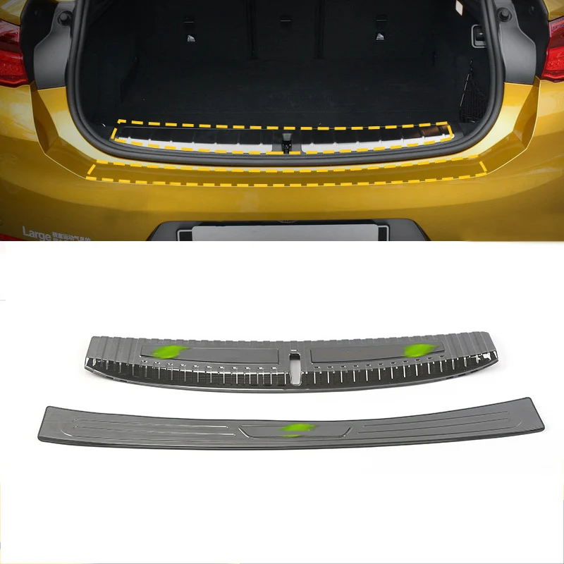 

Lsrtw2017 for Bmw X2 F39 Car Trunk Sill Threshold Trims Guard Board Protector Interior Accessories 2018 2019 2020