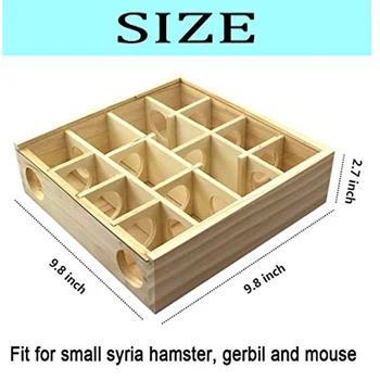 

Pet Hamster Wooden Mazes Tunnel Gerbil Rat Mouse Mice Small Animal Play Toys DC120