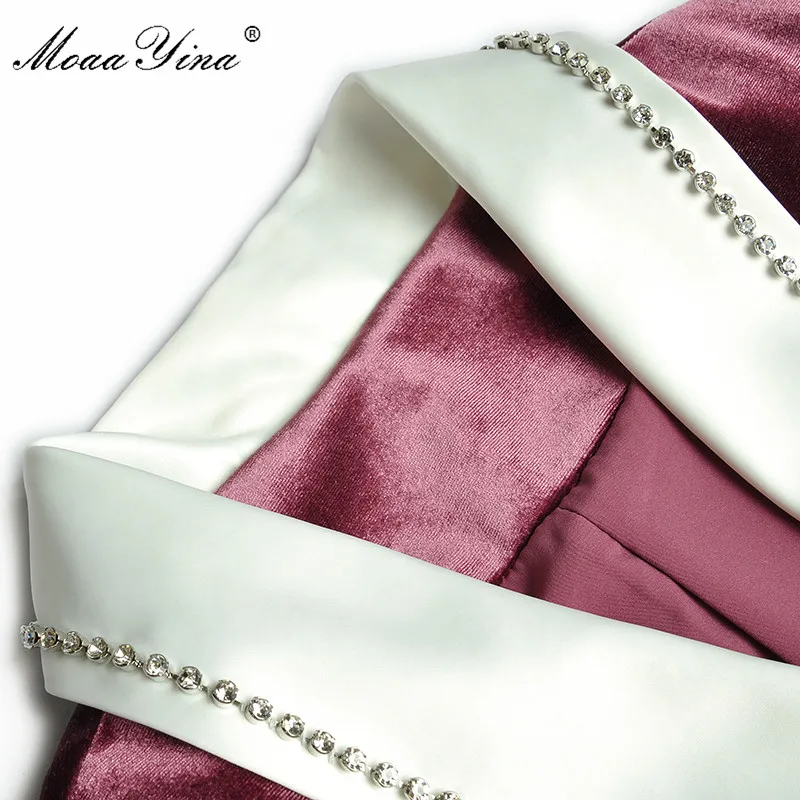 MoaaYina Fashion Designer dress Autumn Women's