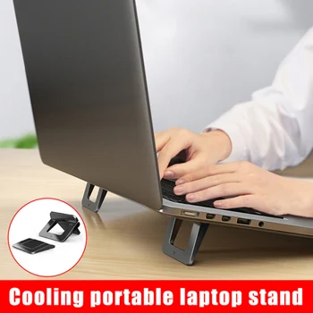 

Mini Laptop Notebook Stand Holder Portable invisible Cooling Laptop Stand Bracket Compatible Phones Tablets Universal Stand