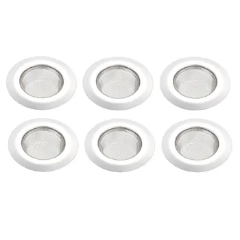 

uxcell 6 Pcs Kitchen Sink Strainer, 2.2 Inches Rim Stainless Steel Sink Disposal