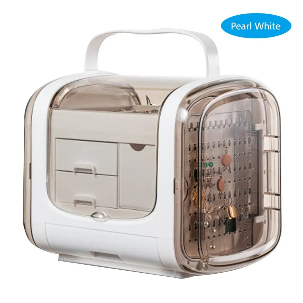 

Jewelry Storage Box Portable Drawer Storage Box For Necklace Bracelet Earring Ring Fashion Plastic Jewelry Organizer High End