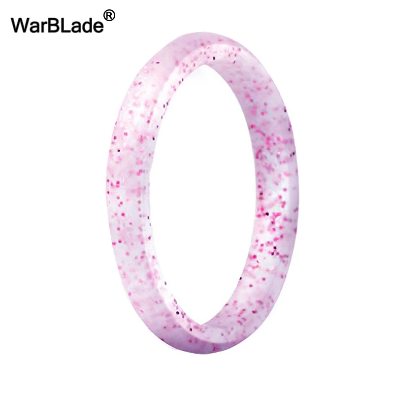 WarBLade 2.7mm Silicone Rings For Women Wedding Rubber Bands Hypoallergenic Flexible Sports Antibacterial Silicone Finger Ring