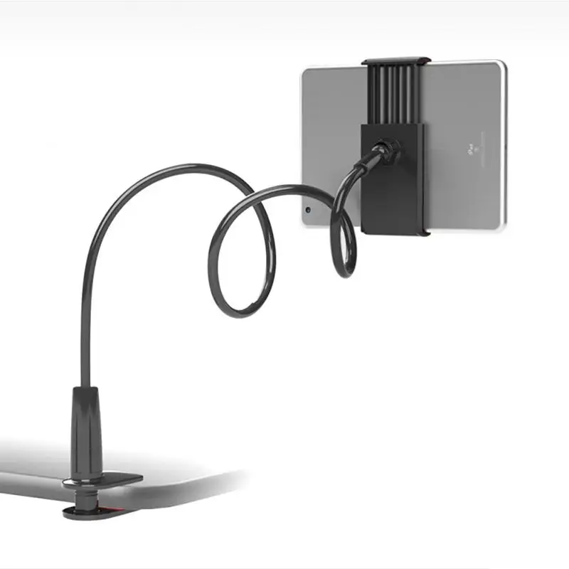 Soporte de teléfono giratorio 360, brazo largo Flexible, abrazadera del soporte del teléfono, cama, tableta, coche, soporte de montaje para Selfie para tableta de 4-10