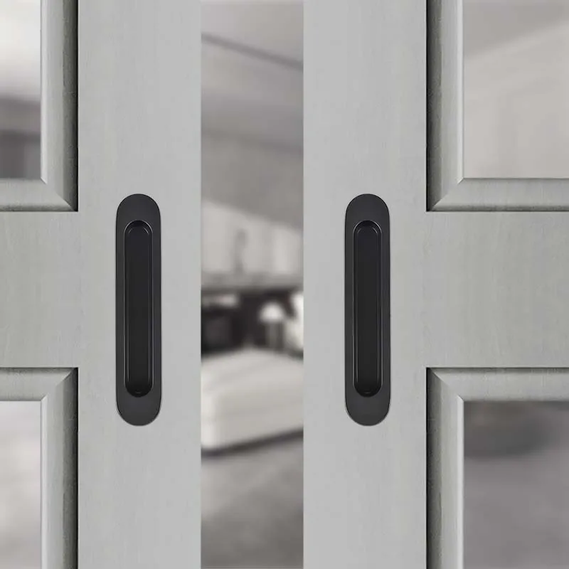 Verrou De Porte Coulissante Avec Bouton Rotatif Pour Portes