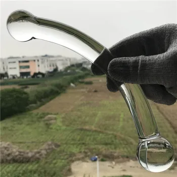 Lovely two-dot crystal dildo penis Anal butt plug Sex toy Adult products for women men female male masturbation 6