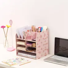 Многофункциональные офисные аксессуары, органайзер, настольная полка, деревянный А4, органайзер для файлов, коробка для хранения, офисный стол, Органайзер