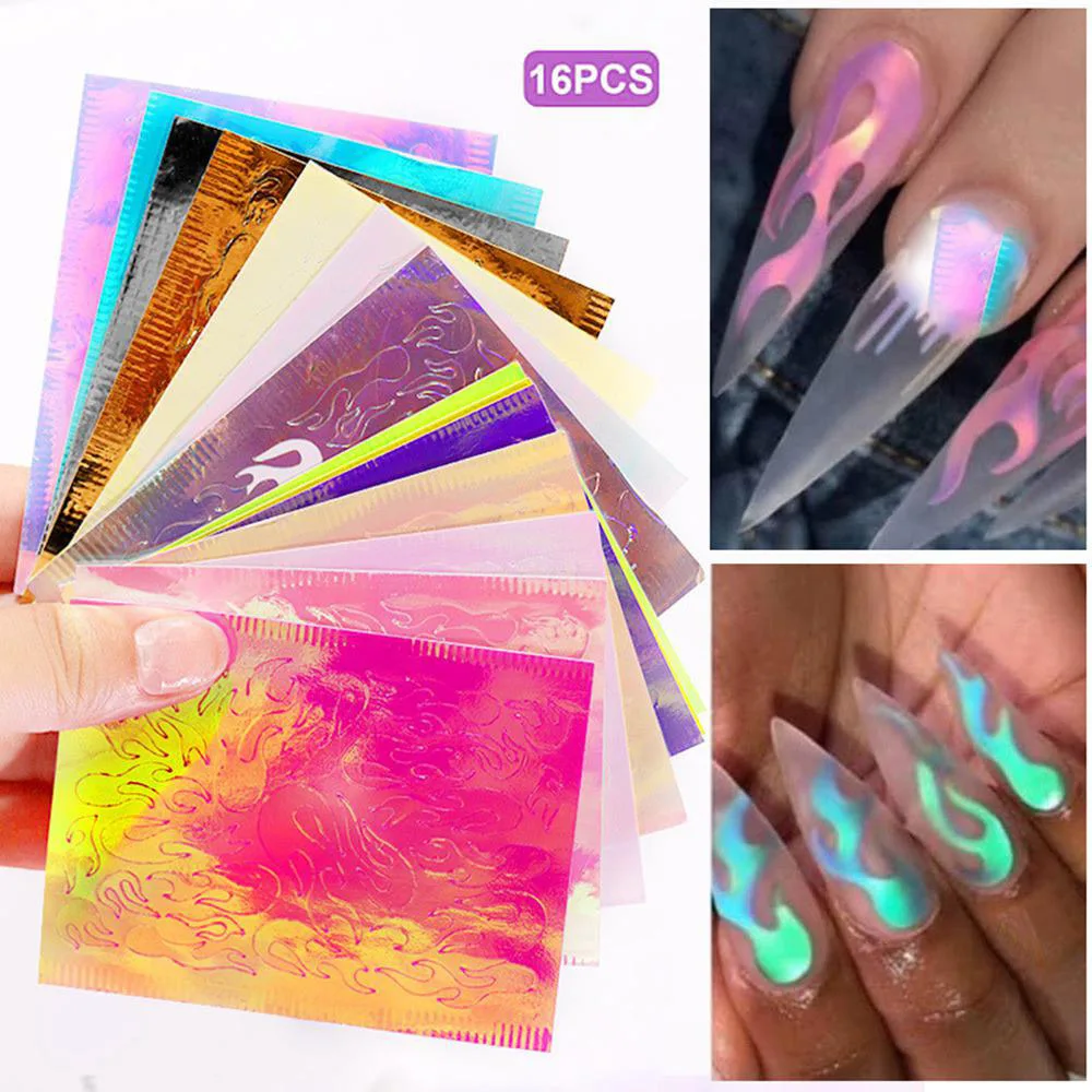16 шт. самоклеящиеся наклейки для дизайна ногтей|Стразы и украшения| |