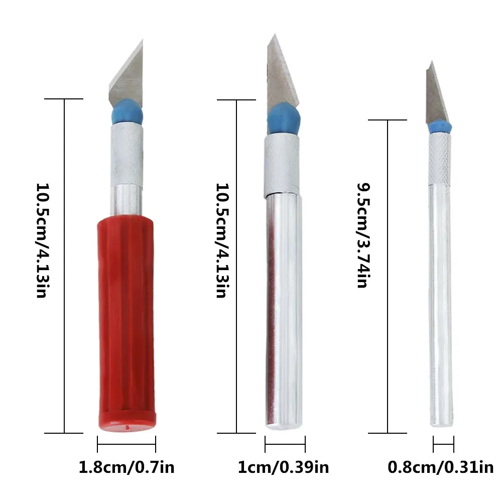 13 шт. нож для резьбы Металлический нож для скальпеля набор инструментов Нескользящие художественные ручки ножи Модель лезвия для резьбы для изготовления полимерной глины коробка инструменты