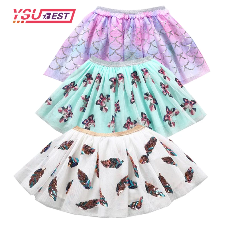 

Summer Princess Mesh Lovely Fluffy Soft Tulle Baby Girls Tutu Skirt Sequins Pettiskirt 10 Styles Girls Skirts For Kids Skirts