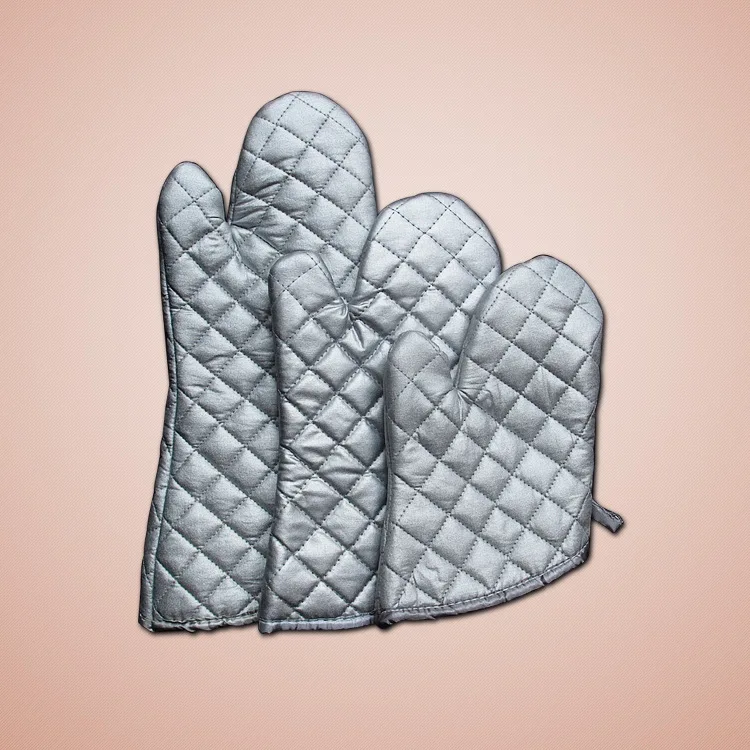 Thick Pure Cotton Microwave Oven Gloves High-temperature Resistant Insulation Gloves Oven Bakery Anti-hot Gloves