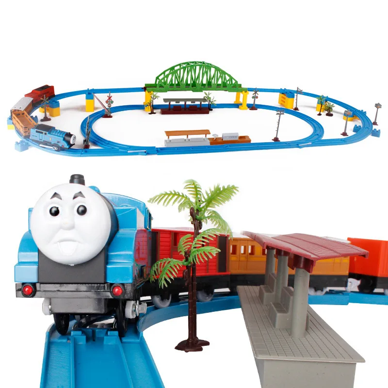 

Thomas 49 Pieces Set Thomas Electric Small Train Toy Electric Rail Car Educational Toy Car