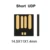 pendrive USB2.0 short UDP Udisk chip flash 4GB 8GB 16GB 32GB 64GB 15X11X1.4mm