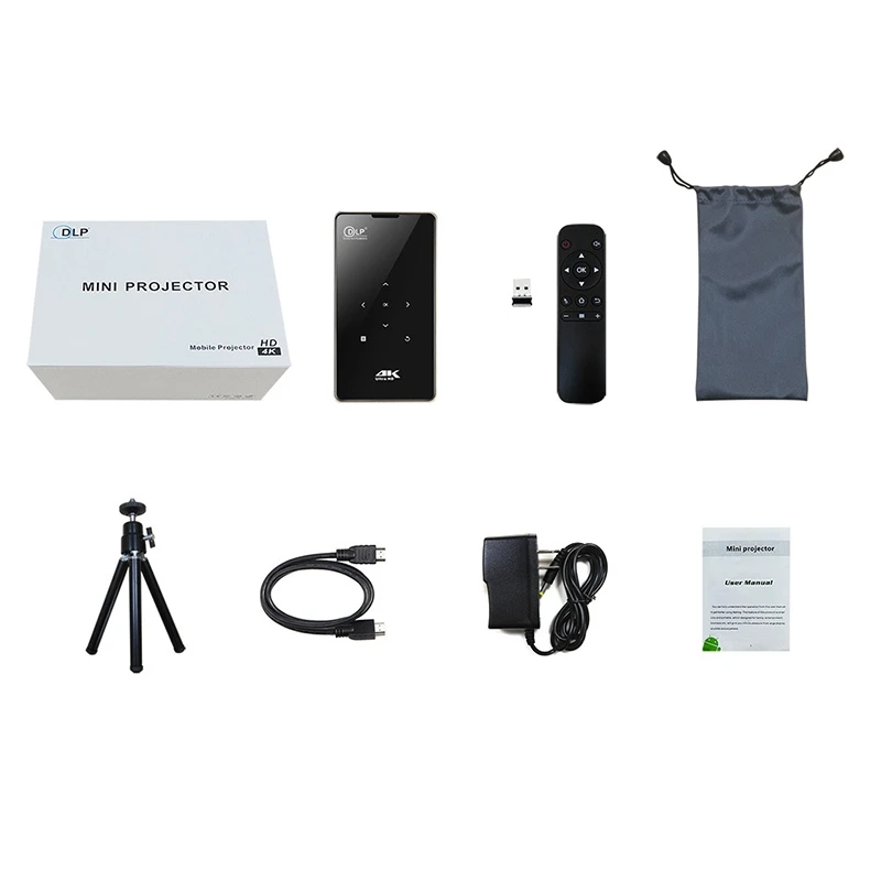 

Eu Plug Smart Projector D5S, Android 7.1 (1G+8G) Wifi, Bluetooth, Battery, Hdmi, Portable Mini Projector, Mini Projector