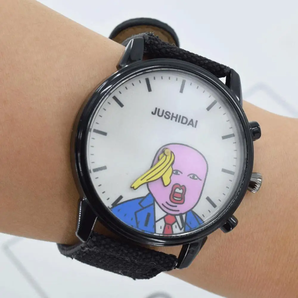 Reloj de cuarzo con movimiento No mecánico para niños, cronógrafo de lona, acrílico, No resistente al agua