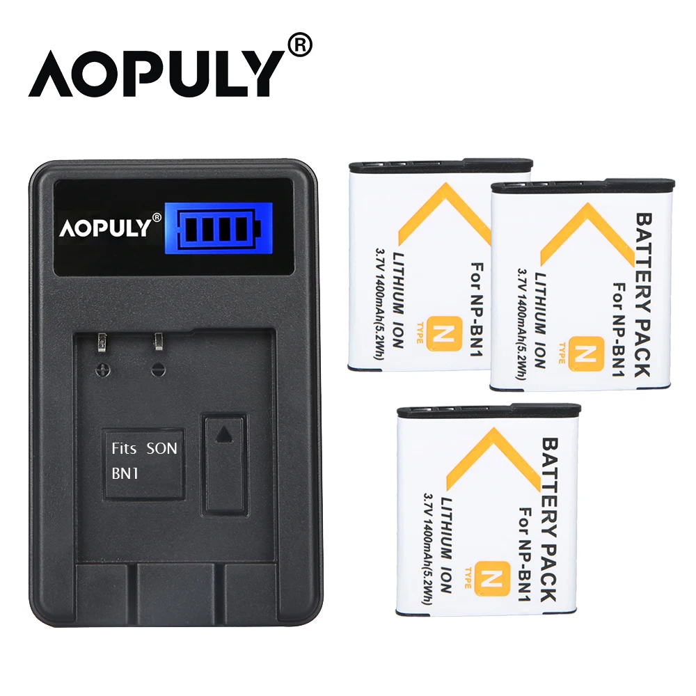 LCD1 n 3 battery 1400 мА/ч, NP-BN1 Батарея NP BN1Batteries для SONY DSC TX9 T99 WX5 TX7 TX5 W390 W380 W350 W320 W360 QX100 W370 W730 W150 DSC-TX5G - Цвет: LCD1 n 3 battery