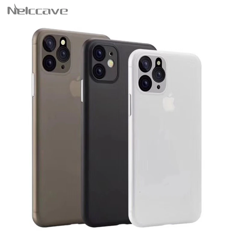 1000 шт. ультратонкие матовые жесткие чехлы для iPhone 12 11 Pro XS Max XR X 8 Plus 7 6 6S 5 5S SE 2020
