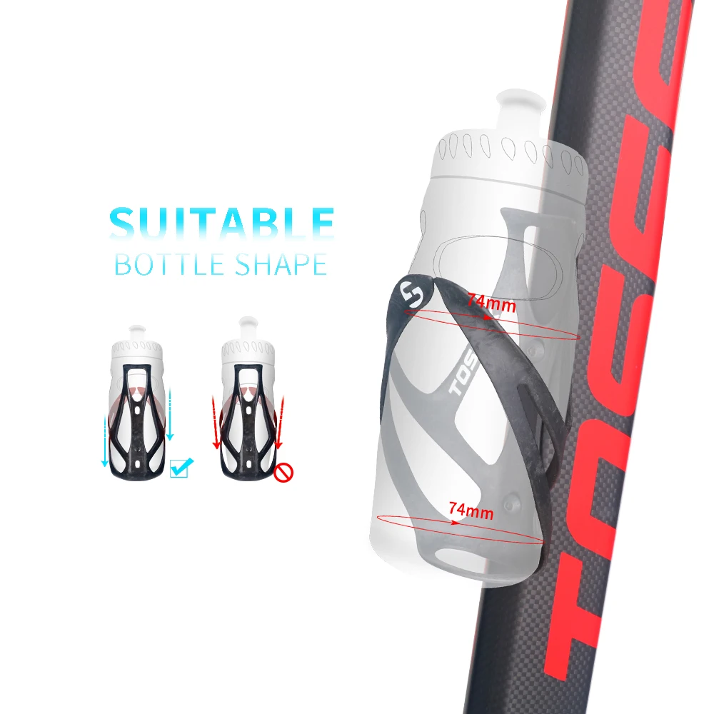 TOSEEK Bicycle Bottle Cage Universal Road Mountain Bike Water Cup Holder Outdoor Riding Equipment Bicycle Bottle Holder